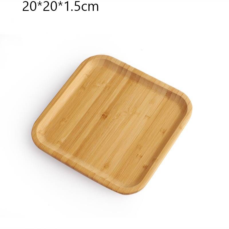 Vassoio da portata 1PC Vassoio di bambù Vassoio portaoggetti per la casa giapponese Vassoio rettangolare rotondo Vassoio da tè Vassoio per barbecue Vassoio a pressione laterale_voghion.com