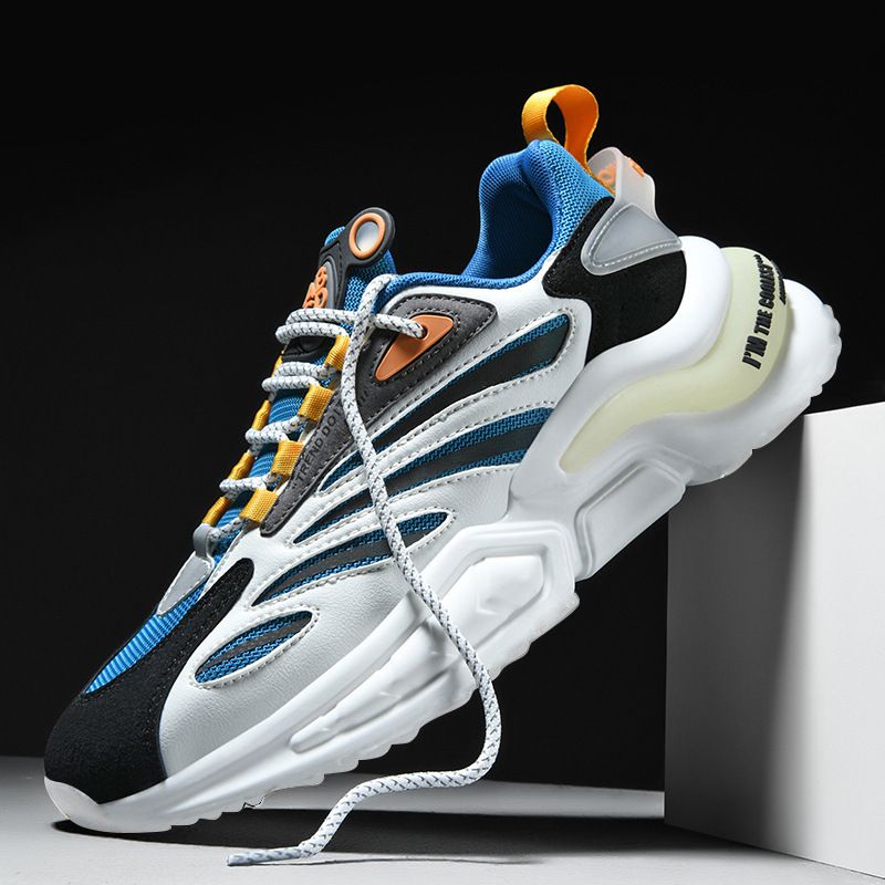 Herrskor stor storlek män fritidsskor sommar nya andningsbara daddy skor mode sneakers_voghion.com