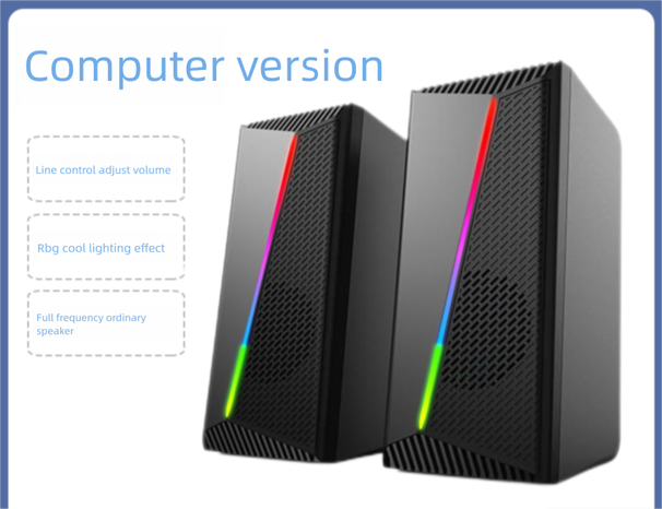 Computer Speakers Volume High Sound Quality Laptop Home Living Room Desktop Subwoofer Bluetooth Small Speaker_voghion.com