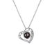 Collana da donna in argento sterling S925 con ciondolo a forma di cuore e catena a O, elegante e alla moda, con ciondolo a strati, da indossare tutti i giorni._voghion.com