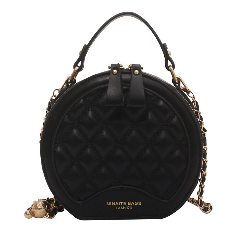  Women's Bags This year's popular niche bags women's bags  spring and summer new fashion simple rhombus crossbody bag small round handbag_voghion.com