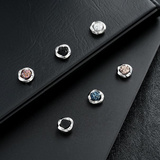 Orecchini a clip, brillanti orecchini Mobius, da uomo, con combinazione avanzata, alla moda e con design di personalità, set di orecchini magnetici da donna._voghion.com