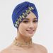 Muslim Hat Women's Stretch Linen Breathable And Comfortable Side Stick Drill Headscarf Cap_voghion.com
