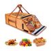 Faltbare BBQ-Fleisch-Ruhetasche – isoliertes und tragbares Grillzubehör zum Räuchern, Camping, Picknicken (22,04" x 16,14" x 8,26", dunkelbraun)_voghion.com