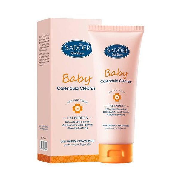 SADOER Kinder Calendula Aminosäure Sanftes, beruhigendes Reinigungsmittel Sichere und beruhigende Hautpflege für Kinder_voghion.com