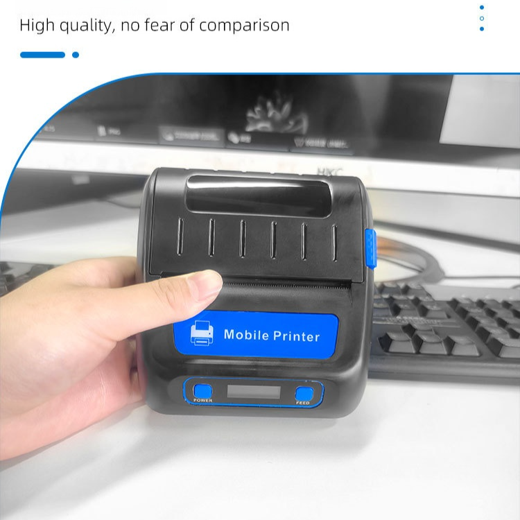 Portable 80mm Thermal Label Printer For Shipping & Receipts - Bluetooth Mini Printer - Compact & Rechargeable (MP-805)_voghion.com