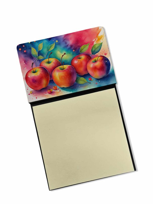 NEW Colorful Apples Sticky Note Holder Refillable Dispenser Self-Sticky Note Pads, Memo Pads Blank Desk Accessories_voghion.com