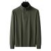 Men's Stylish Pullover Hoodie - Slim Fit Stand Collar Casual Sweatshirt For Teens & Adults (Black, Army Green, Beige, Navy, Fleece Lined Options)_voghion.com