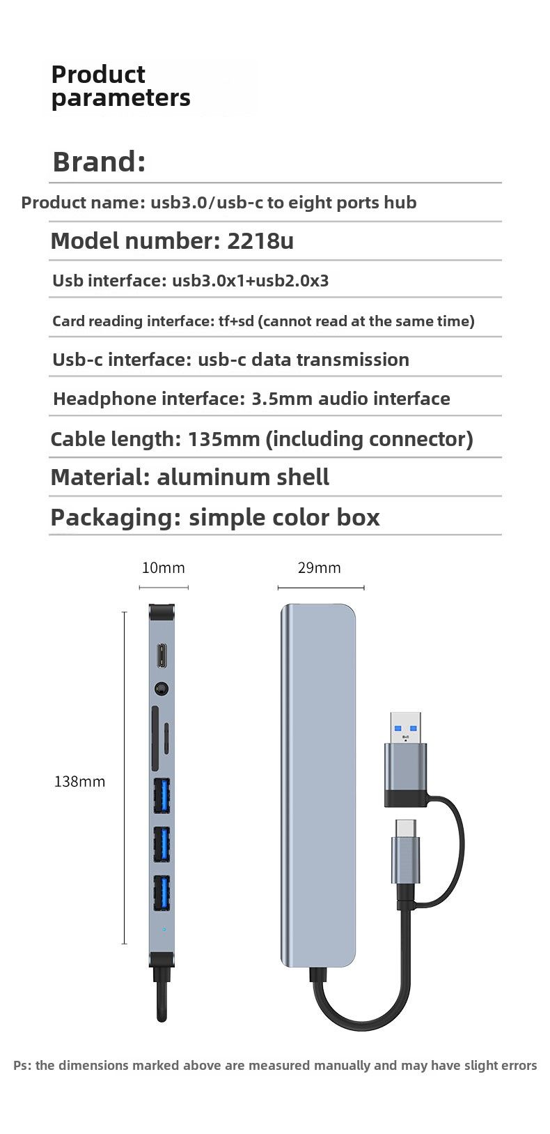An All-in-one High-speed USB 3.0 Data Transfer Adapter With Multi-port Expansion Of Type-C And USB-A Connectors For Tablets,_voghion.com