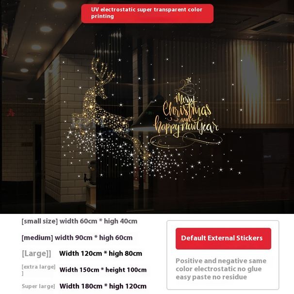 SDUV302 Shopping Mall Window Glass Scene Decoration Stickers_voghion.com