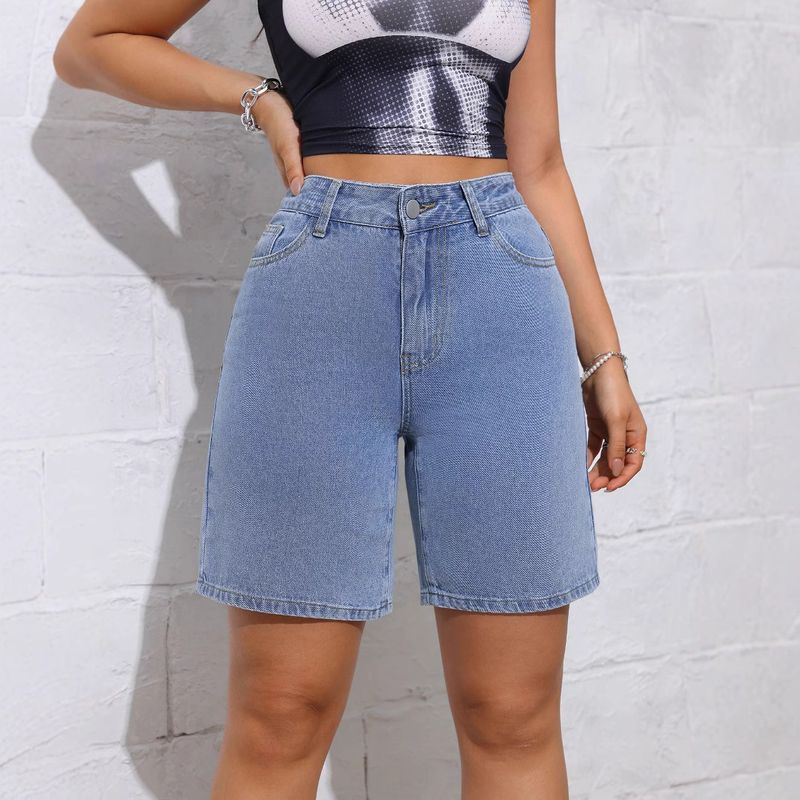 Women’s Clothing Summer New High Waist Straight Casual Three Quarter Pants_voghion.com