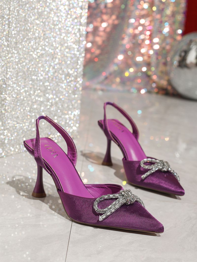 Neue einzeilige High Heels mit Schleife und Stiletto-Temperament, Duttkopf, Damensandalen_voghion.com