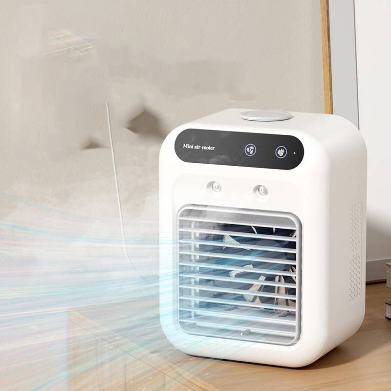 Cooling Fan 1PCUSB Spray Humidification Mini Small Air Conditioning Fan Desktop Water Dormitory Mobile Electric_voghion.com