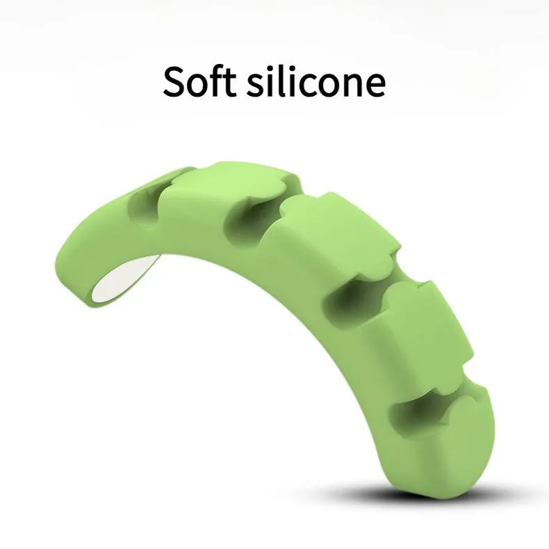 1 organiseur de câbles USB, support de câble de charge, gestion des câbles pour voiture, bureau, établi, chambre à coucher, table de chevet - 4 clips_voghion.com