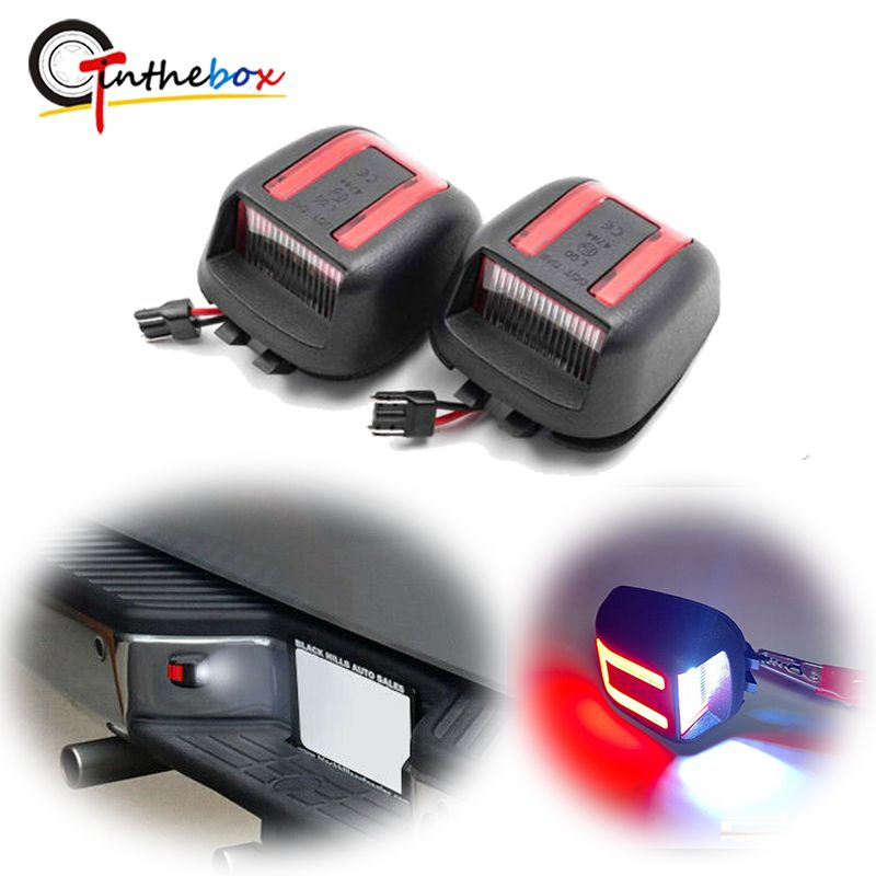 Luci targa a LED bianche e rosse Gtinthebox per auto Nissan Frontier Titan Xterra Armada Navara, F Suzuki_voghion.com