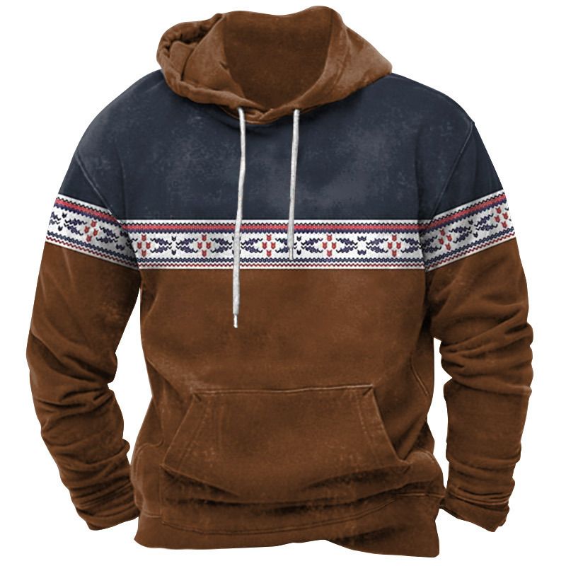 Maglione a maniche lunghe 2025, nuovo, alla moda, con stampa 3D, da uomo, ampio e comodo, in flanella con cappuccio_voghion.com