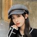 Women's Autumn Winter Internet Celebrity British Style Octagonal Hat Versatile Trendy Duckbill Painter Beret_voghion.com