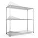 3 Tier Wire Shelving Unit, 1050 LBS NSF Height Adjustable Metal Garage Storage Shelves, Heavy Duty Storage Wire Rack Metal Shelves - Chrome_voghion.com