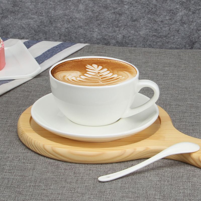 Porcelain Art Aviation eurooppalaistyylinen lautanen, yksinkertainen paksuuntunut keraaminen kukkakuppi, cappuccino, kukkainen mokkakuppi_voghion.com