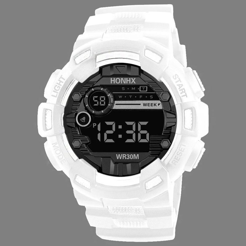 Children's Watches Black And Gold Digital Watch For Male And Female Students_voghion.com