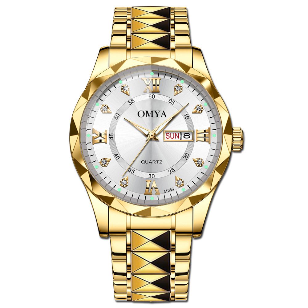 Jauns vīriešu pulksteņu ūdensizturīgs kalendāra kvarca pulkstenis_voghion.com