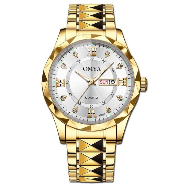 Jauns vīriešu pulksteņu ūdensizturīgs kalendāra kvarca pulkstenis_voghion.com