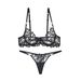 Women's Intimates Classic Embroidered Bra And Panties Two Sets Of Women's Underwear Set_voghion.com