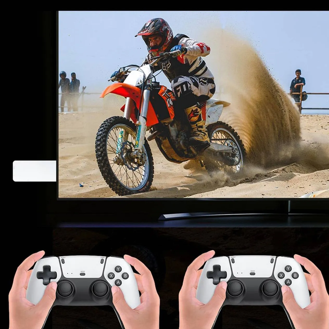 Herná konzola Retro Game Stick, 4K HDMI výstup a bezdrôtový ovládač s 20 000+/30 000+ hrami, arkádová herná konzola (64G/128G)_voghion.com