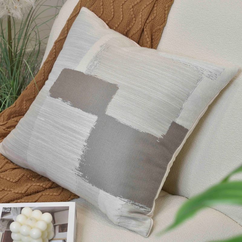 Housse de coussin moderne et minimaliste à motif géométrique carré pour canapé de salon_voghion.com