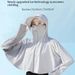 Sonnencape aus Eisseide mit UPF50+ und Kapuze – leichtes und atmungsaktives UV-Schutz-Coverup (übergroße Kapuze, lockere Passform)_voghion.com