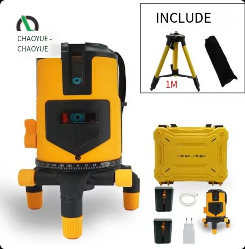 360° Self-Leveling Laser Level Measure Tool 5 Line Green Laser Level_voghion.com