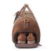 Crazy Horse Travel First Layer Cowhide Handheld Gym Duffel Genuine Leather Shoe Slot Single Shoulder Crossbody Bag_voghion.com