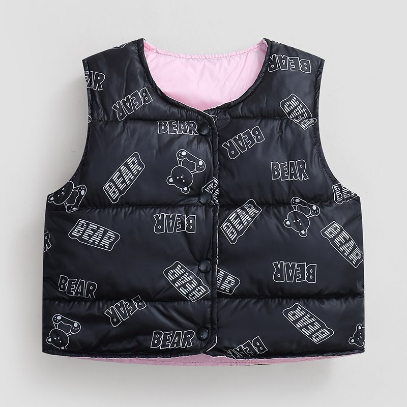 Kinderdons-katoenen vest cartoonvest voor jongens en meisjes_voghion.com