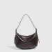 Soft Leather Metallic Shoulder Pin Buckle Motorcycle Dumpling Zipper Handbag Commuter Underarm Women's Bag_voghion.com
