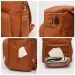 PU Leather Nappy Changing Bags pad Diaper Backpack Large Capacity Travel Carry Maternity Bag Stroller Organizer_voghion.com