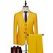 CT Men's Korean Style Slim Fit Set Large Size Business Casual Groom Tuxedo Suit_voghion.com