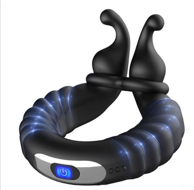 Snail Vibration Ring Wireless Remote Control Charging Silicone Lock Sperm Ring Male Fun Masturbator Adult Products_voghion.com