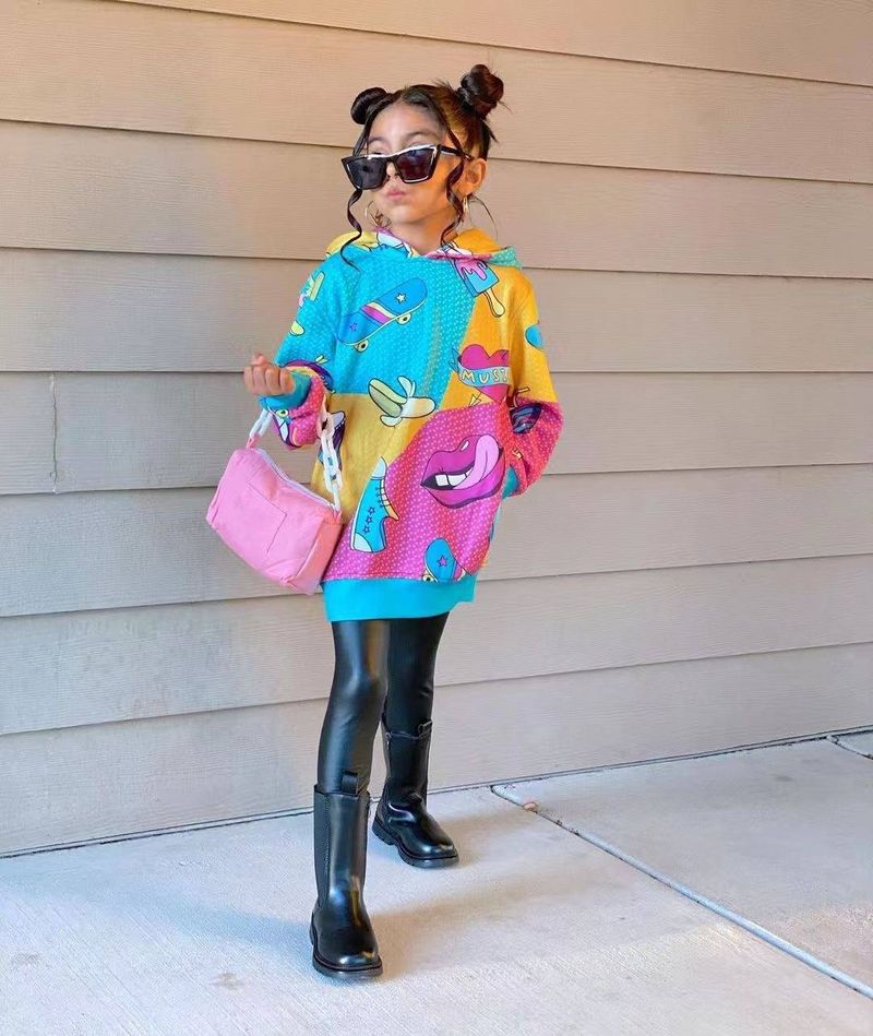 Toddler Girls Clothing New Cartoon Printing Leisure Sports Comfortable Children's Wear Sweater_voghion.com