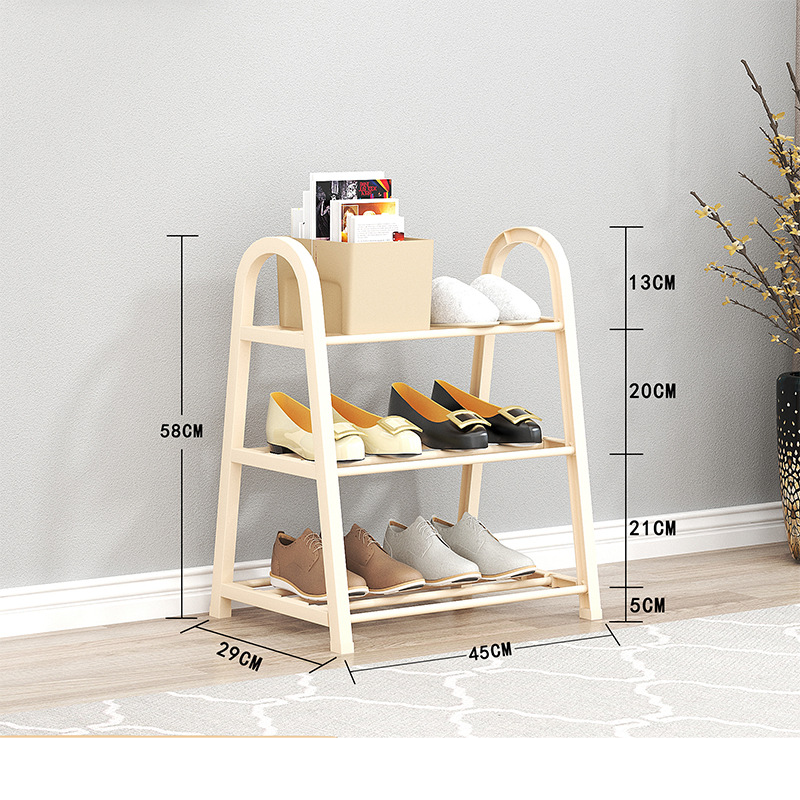 A Shaped Creative Shoe Rack, Multi Layer Simple Shoe Rack For Dormitory Door Shoe Storage_voghion.com