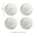 Under-Glaze Ceramic Dinner Plates - Stylish Deep Dish Set For Home Creative Aesthetic Tableware Multi-Purpose Serving Platters (Set Of 4)_voghion.com