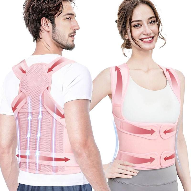 Male And Female Posture Corrector - Adjustable Back Support To Relieve Pain - Enhances Posture And Provides Lumbar Support_voghion.com