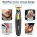 Hybrid Electric Trimmer Razor Shaver Waterproof Washable Beard Grooming Body Hair Groomer for Men and Women_voghion.com