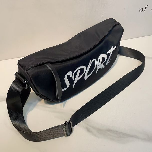 Borsa a tracolla casual antifurto in nylon stampato, nuova alla moda, versatile, piccola, per pendolari_voghion.com