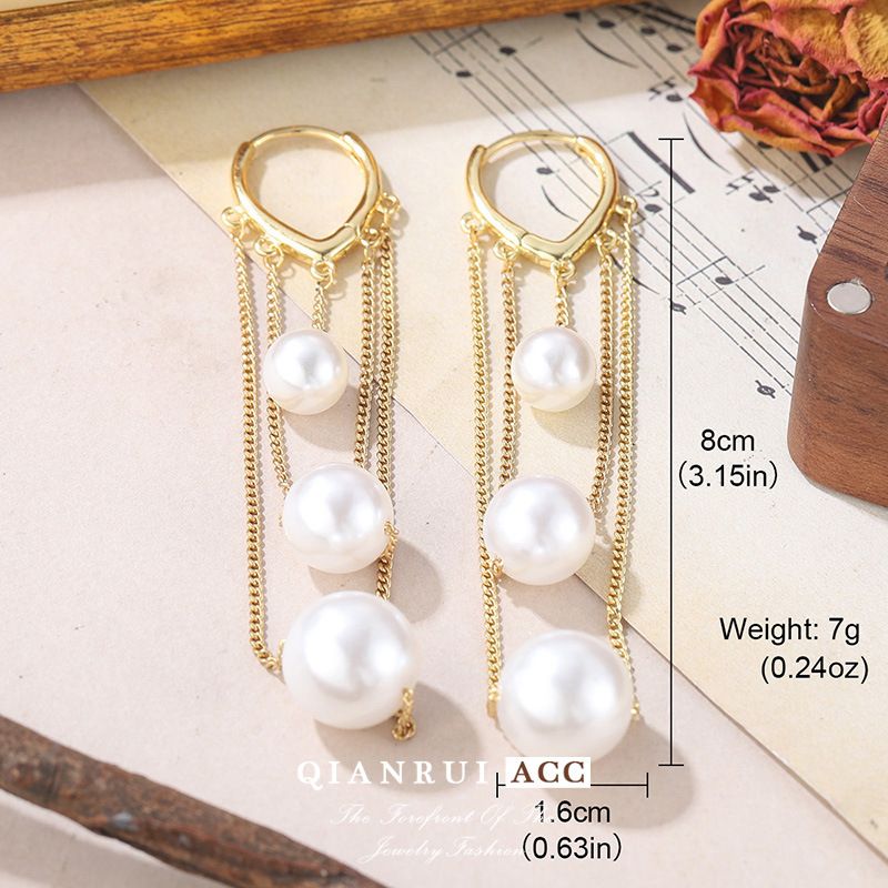 Orecchini alla moda leggeri e di lusso con personalità, orecchini alla moda per donna, orecchini lunghi con nappe per donna, fibbie versatili con nappe lunghe_voghion.com