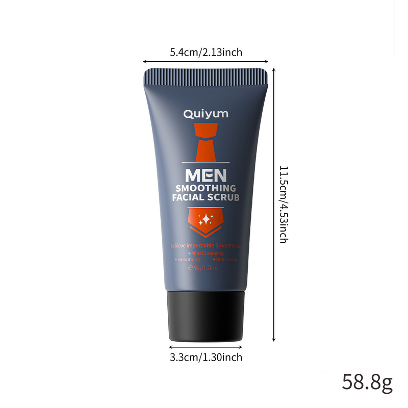 Exfoliantes y tratamientos corporales Exfoliante facial suave para hombres 50 g Limpia los poros Productos para el cuidado de la piel masculina_voghion.com