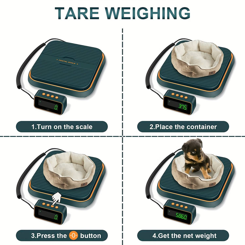 One Digital Shipping Scale - 86 Lb/0.1 Oz Capacity, Green , Foldable Postal And Mail Scale, USB/Battery Powered (Batteries Not Included)_voghion.com