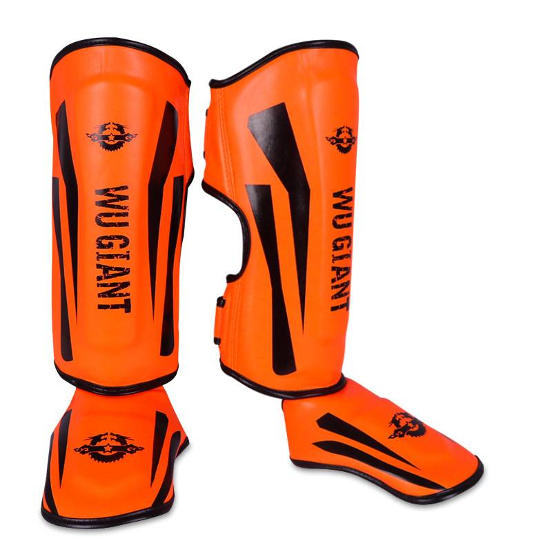 Professional Muay Thai Shin Guards With Instep Protection – High-Density Foam Padding For Kickboxing, MMA, And Martial Arts Training_voghion.com