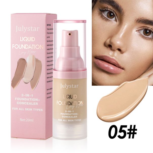Face Foundation Liquid Foundation Conceals Concealers For A Long Time Without Makeup Removal, Moisturizing And Hydrating Vacuum Foundation, Popular_voghion.com