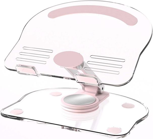 360 astetta pyörivä kannettava tablet-teline, säädettävä taitettava pöytäteline, monikulmainen, liukumaton silikonialusta, kannettava IPad-teline pöydälle_voghion.com