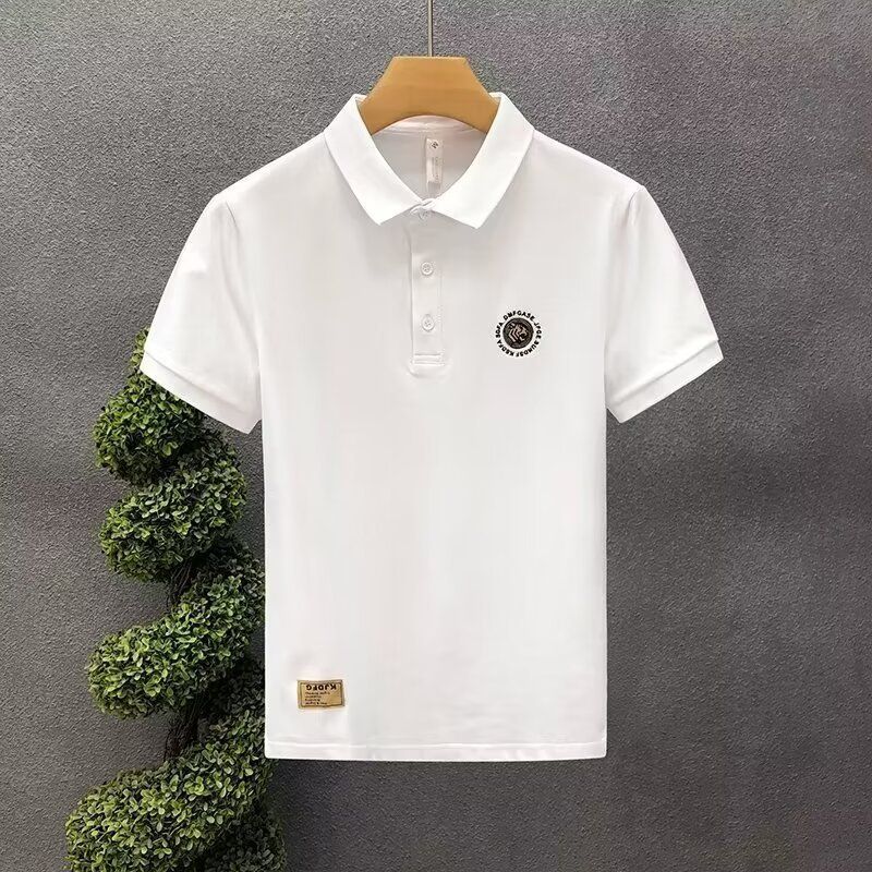 Abbigliamento maschile 2024 Polo a maniche corte con risvolto da uomo 2024 Camicia casual estiva traspirante Moda semplice Alta qualità Tendenza a maniche corte_voghion.com